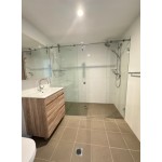 Sero-Frameless Sliding Door Wall To Wall 3 panels set up Shower Screen 1500-1550*2000H Sero-Frameless Sliding Door Wall To Wall 3 panels set up Shower Screen 1500-1550*2000H